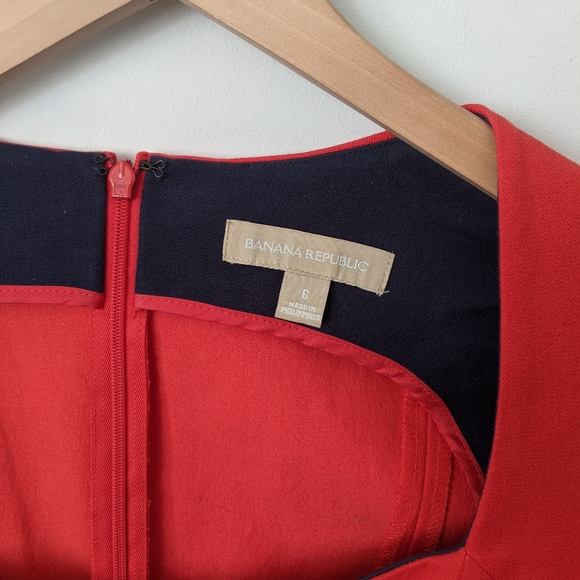 BR red stretch sheath dress - Picture 7 of 8